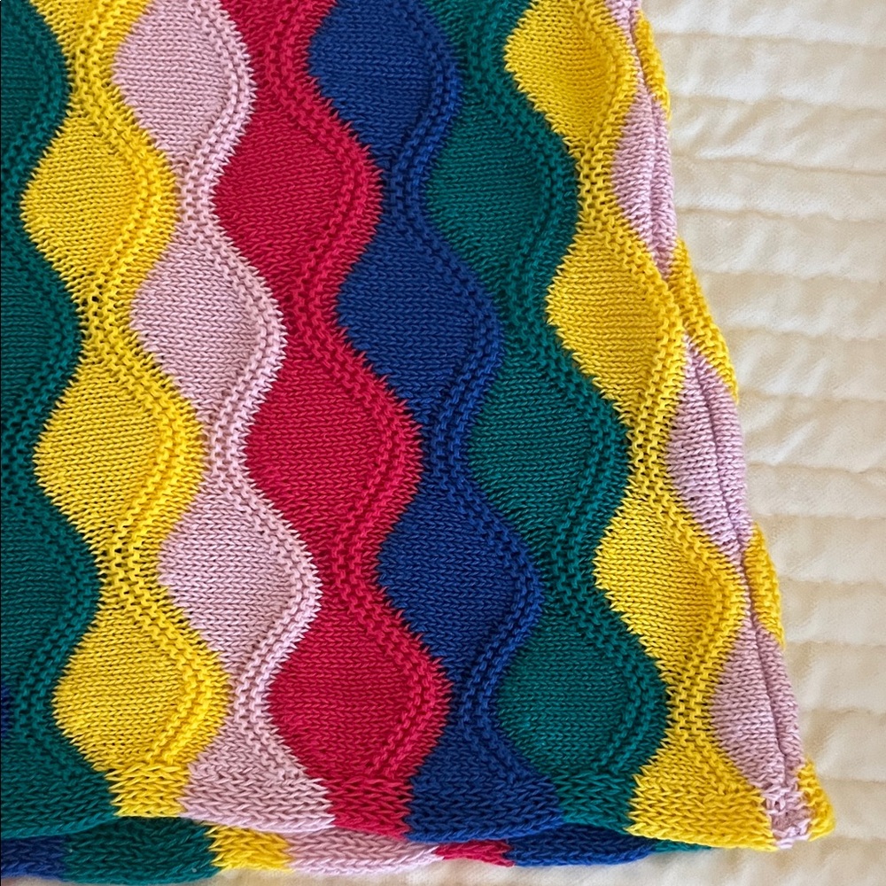 United Colors Of Benetton Multicolour Wavy Sweater Brand New XS/S - Picture 5 of 10